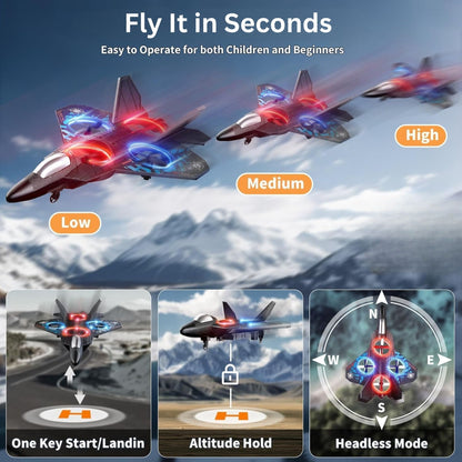 Tekg ThunderJet Pro – High-Speed RC Fighter Jet Airplane with Remote Control