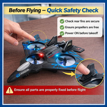 Tekg ThunderJet Pro – High-Speed RC Fighter Jet Airplane with Remote Control